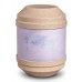 Biodegradable Cremation Ashes Urn with Writable Surface (Light Stone)
